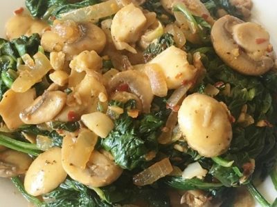 Fried Spinach